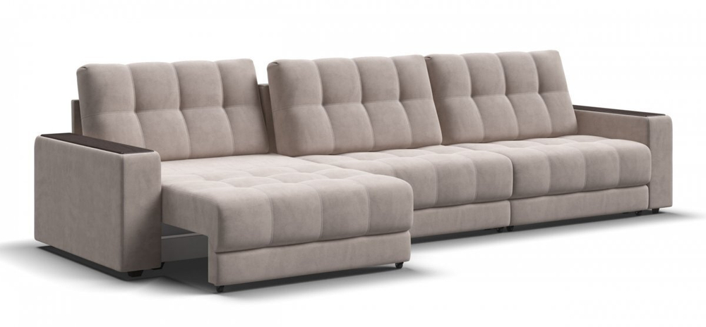 Диван Босс Гранд Велюр Монолит латте