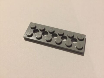 Lego 50шт Плитка 2x6 с 5 отверстиями (светло-серый) 32001 / 4211542