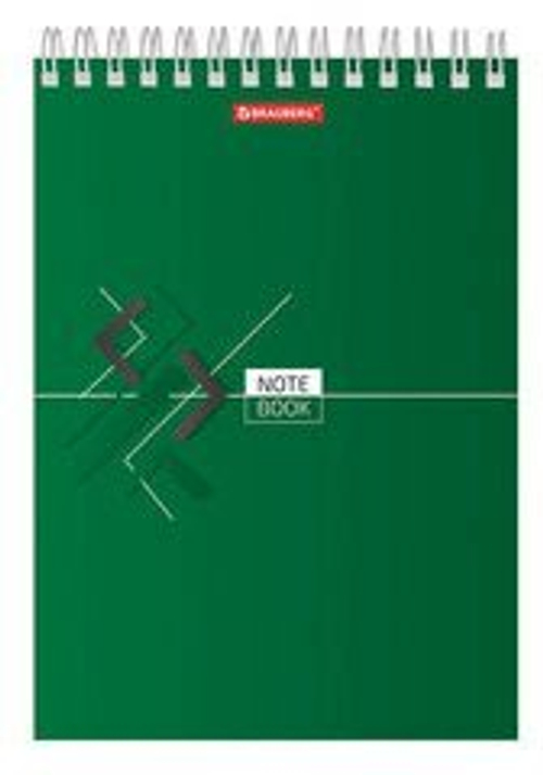 Блокнот Brauberg, А5, 80 листов, гребень, картон, жесткая подложка, клетка, 12 штук