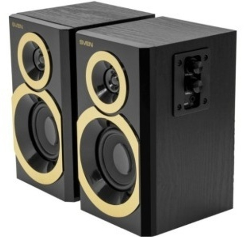 Компьютерные колонки SVEN SPS-619 черный-золотистый