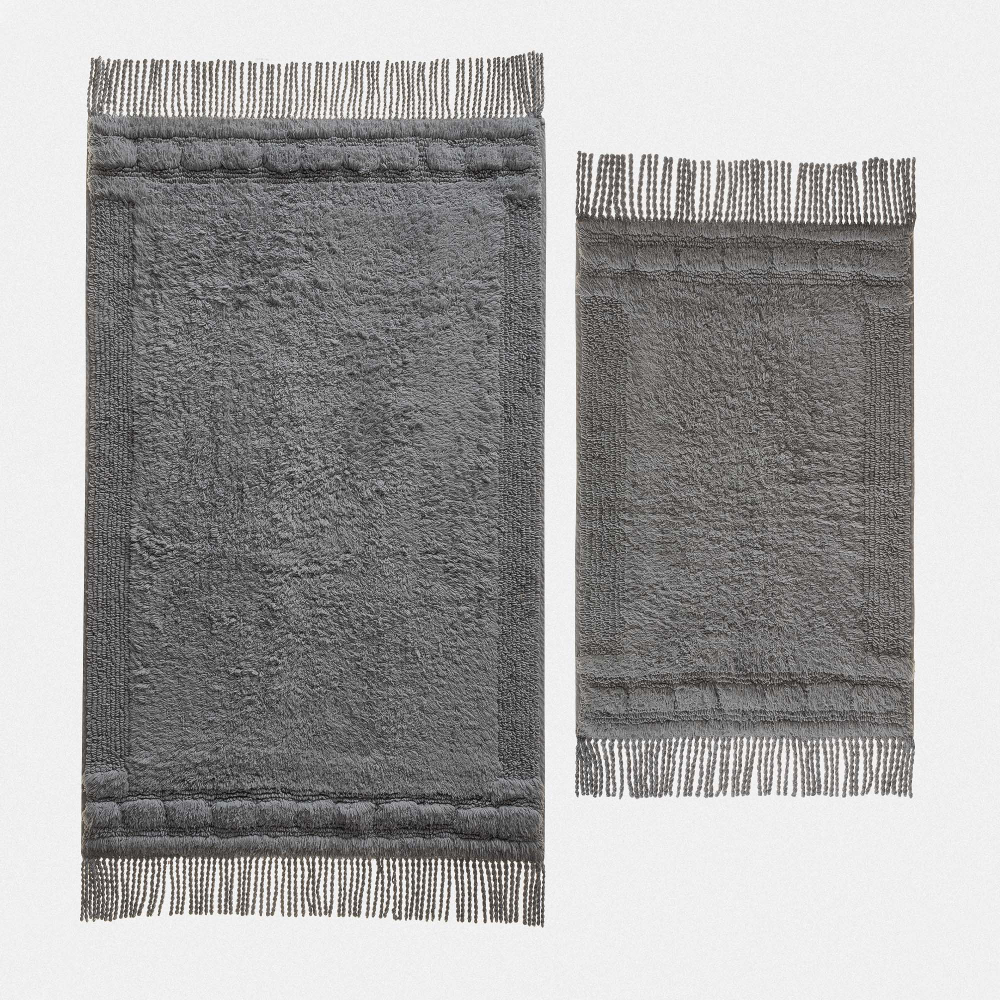 Набор из двух ковриков для ванной Luna | серый