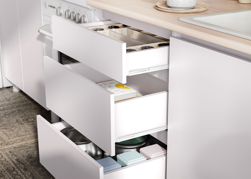 Кухня «Денвер» Белая 160 см