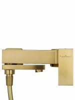 Смеситель для ванны с душем WONZON & WOGHAND CUBE WW-88639016-BG брашированное золото