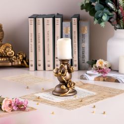 Подсвечник Орхидея Чарми Бронза