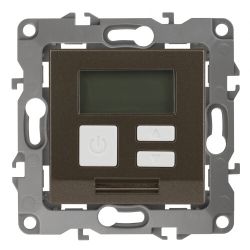 12-4111-13 ЭРА Терморегулятор универс. 230В-Imax16А, IP20, Эра12, бронза