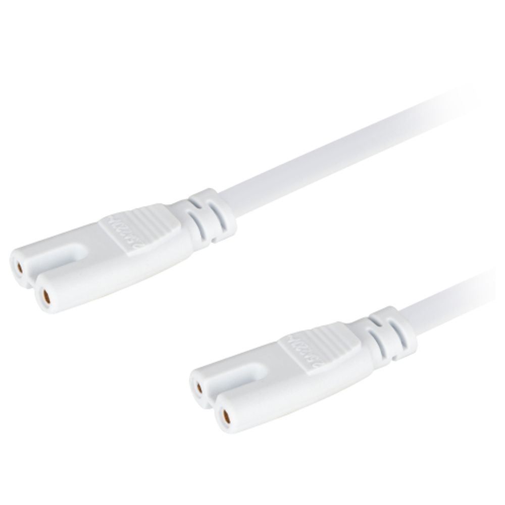 Кабель соединительный для линейного светильника ЭРА C7-С7-0,5 2-pin 0,5 м коннекторы IEC С7-IEC С7