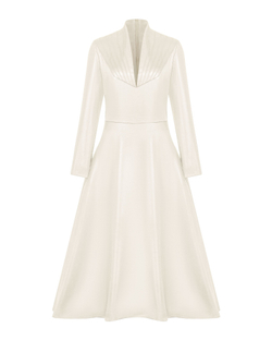 Платье макси с драпировкой на груди