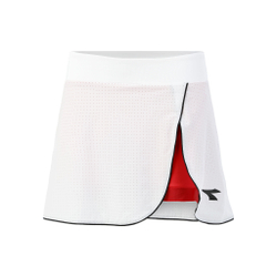 Женская теннисная юбка Diadora Icon Skirt Women - White, Orange