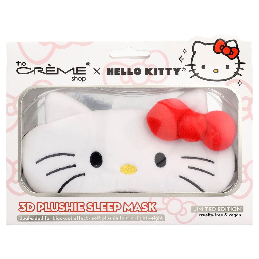 The Creme Shop, Hello Kitty®, плюшевая 3D-маска для сна на глаза, 1 шт.