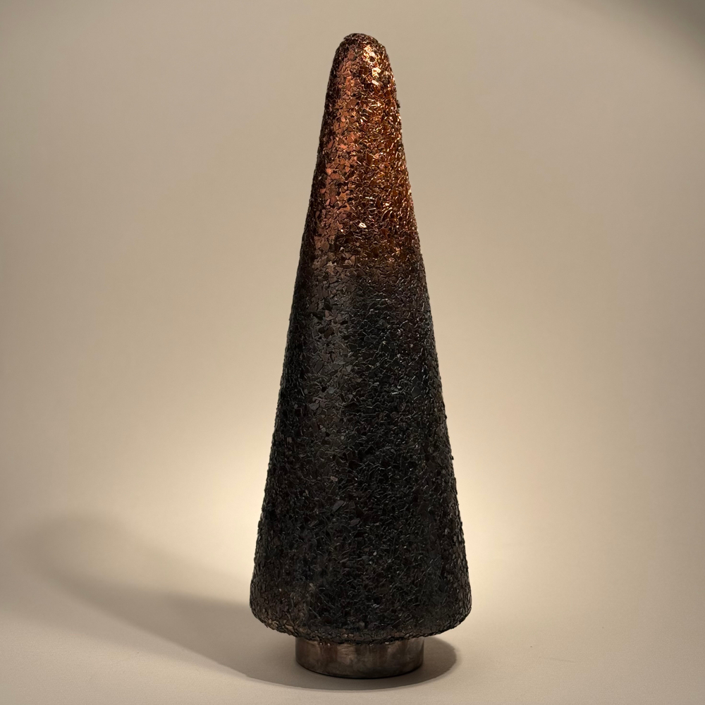 Декор Елка 27*12*12см, стекло, бронза