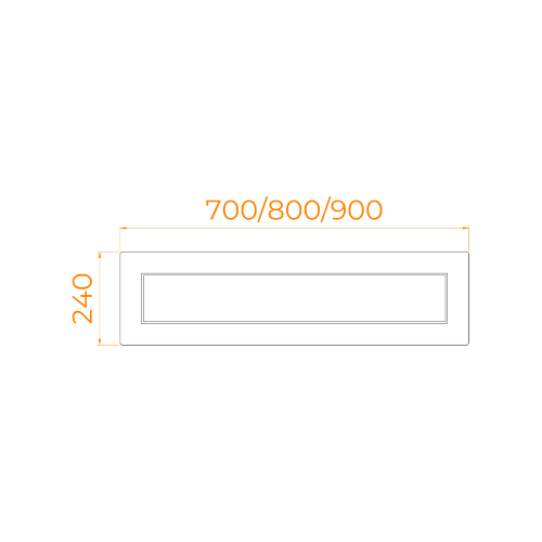 Экран для душевого поддона RGW NB/CL-S боковой (900)