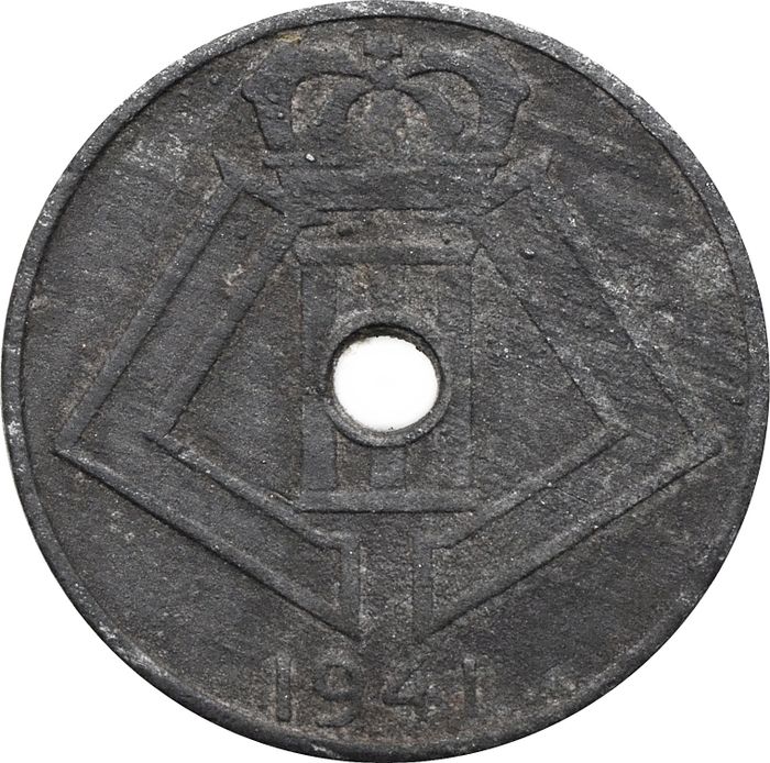 5 сантимов 1941 Бельгия (BELGIQUE-BELGIE) XF