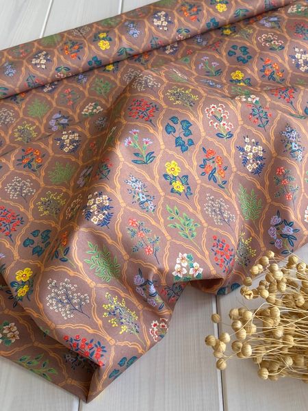 ЦВЕТОЧНЫЙ АРАБЕСК . 100% хлопок Handmade Fabrics 3