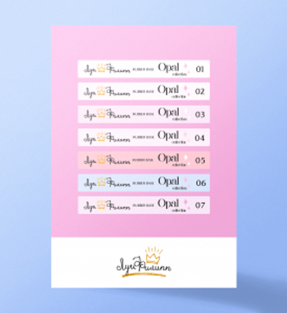 Луи Филипп Наклейки на типсы Opal Base