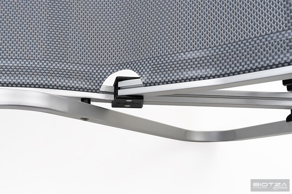 Шезлонг Biotza Hera алюминиевый, серый