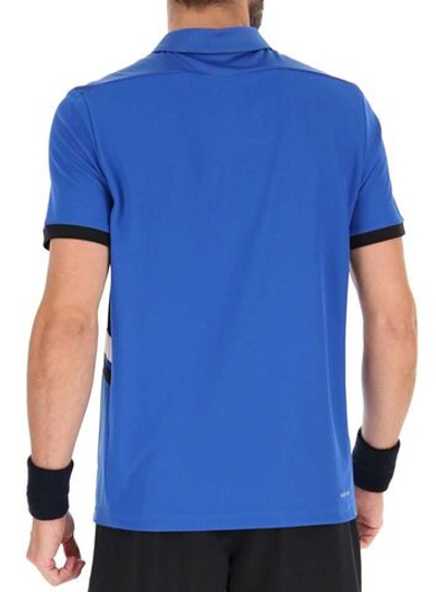 Мужское теннисное поло Lotto Squadra III Polo - skydiver blue