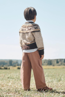 ZARA СВИТЕР С ПРИНТОМ, ХАКИ