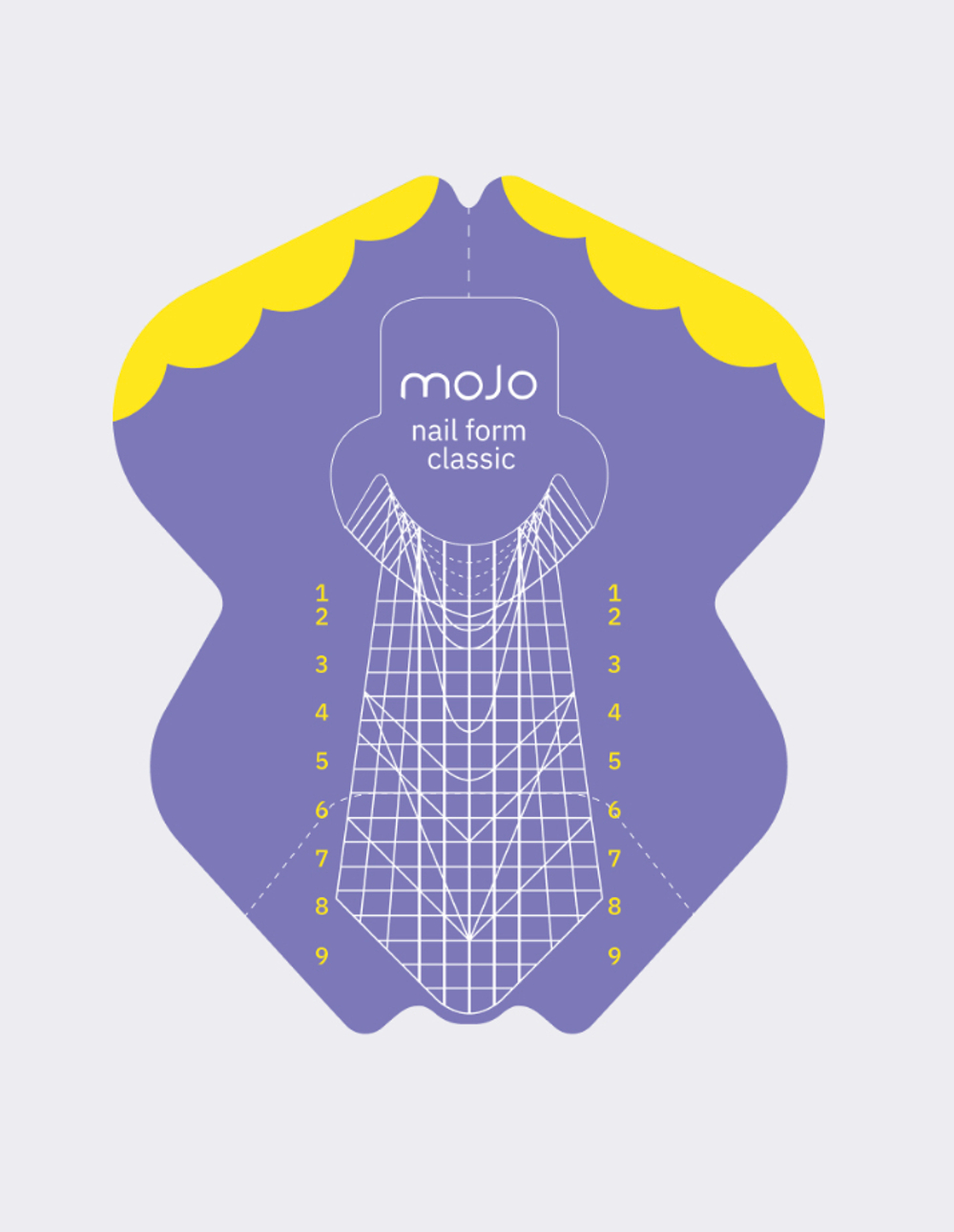MOJO бумажные шаблоны для моделирования ногтей (150шт)
