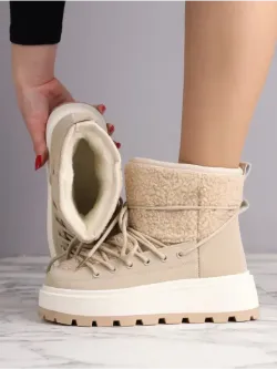 Зимние угги натуральный мех на платформе