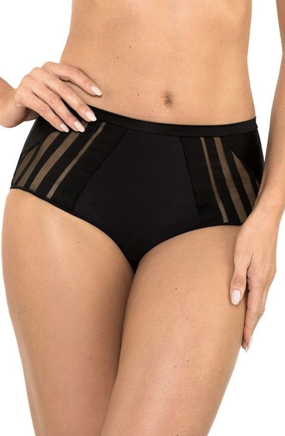 Трусики-слипы с высокой линией талии Luna (Размер: 46) (Цвет: черный)