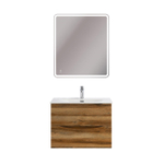 Тумба с раковиной подвесная BelBagno MARINO-CER-N-700-2C-SO-RR-P Rovere Rustico, раковина белая BB-8099-70