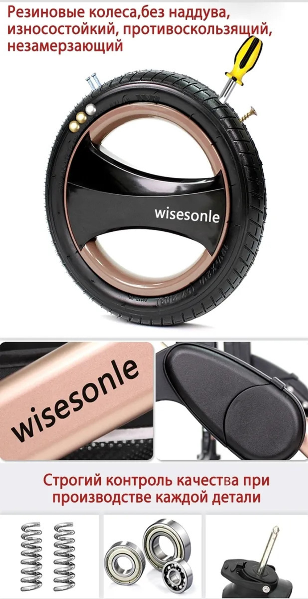 Коляска-трансформер 2в1 Wisesonle реверсивный блок