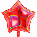 Шар фольгированный Звезда 45 см (Красный)