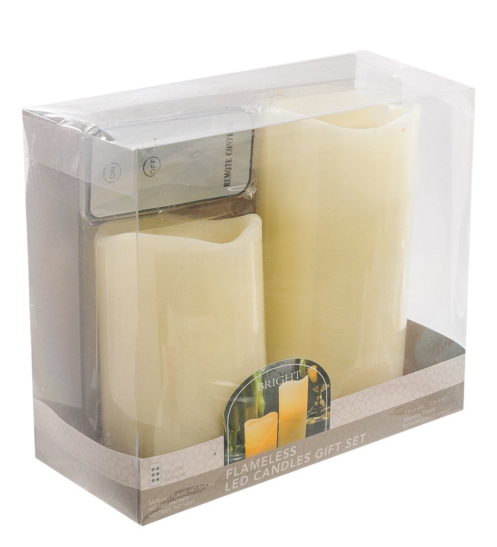 Bright LED-02 Набор светодиодных свечей (2шт.) с дистанционным управлением