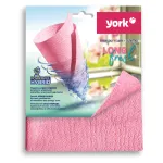 Салфетка из МИКРОФИБРЫ ГУБЧАТАЯ PVA/ПВА СУПЕРВПИТЫВАЮЩАЯ 30х35 см, Long Fresh, розовая, 275 г/м2, YORK, 26250