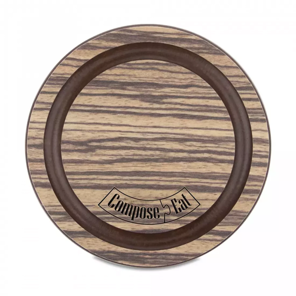 Подставка под кружку Бирдекель 9.5x9.5см ComposeEat Fashion зебрано натуральный