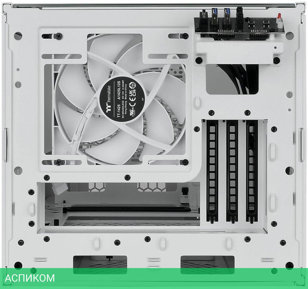 Корпус Thermaltake The Tower 200 без БП Snow (CA-1X9-00S6WN-00)
