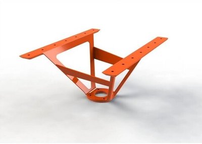 Кронштейн для стола непрозрачный, цвет красный