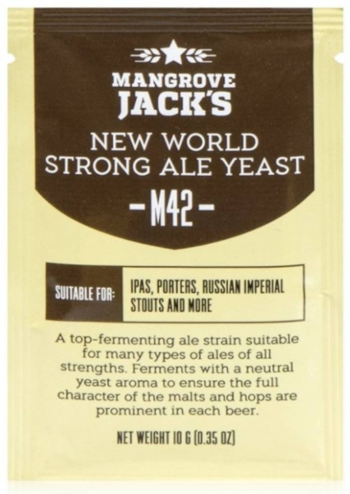 Пивные дрожжи Mangrove Jack&#39;s &quot;New World Strong Ale M42&quot;, 10г