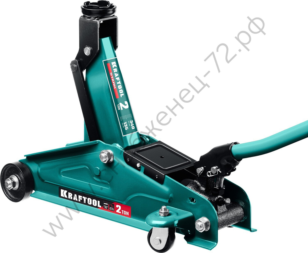 KRAFTOOL STARK, 2 т, 135 - 340 мм, для легковых а/м, подкатной домкрат (43453-2)