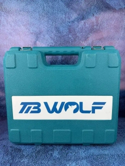 Дрель шуруповерт аккумуляторный TibWolf 18V 2 АКБ с набором инструментов 24 насадки и перчатки в наборе