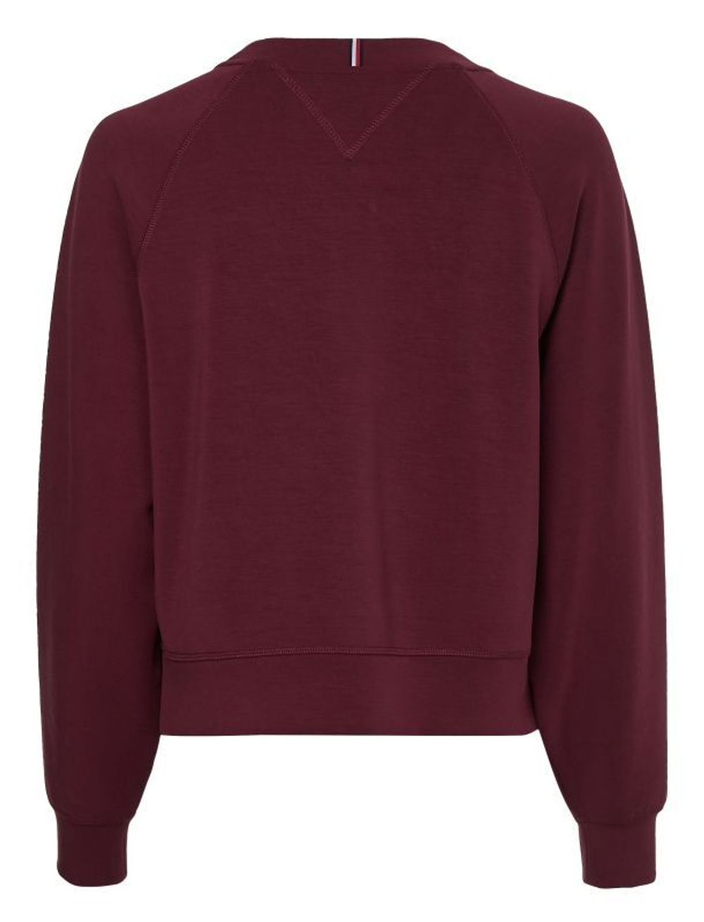 Женская теннисная куртка Tommy Hilfiger RLX Sueded Modal C NK Sweatshirt - sueded rouge