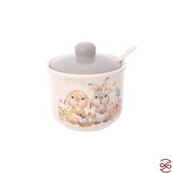 Сахарница с ложкой Repast Spring Bunnies 9.8*9.8*9.6