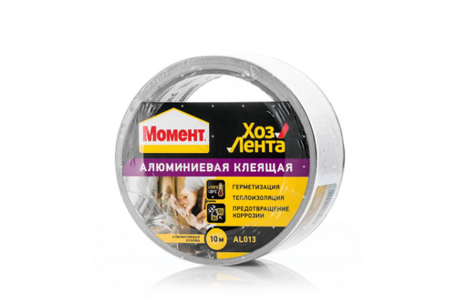 Лента клеящая алюмин 48мм*10м Момент