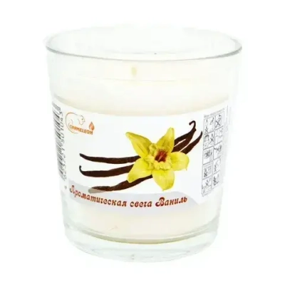 Свеча ароматическая в стакане 'Ваниль'