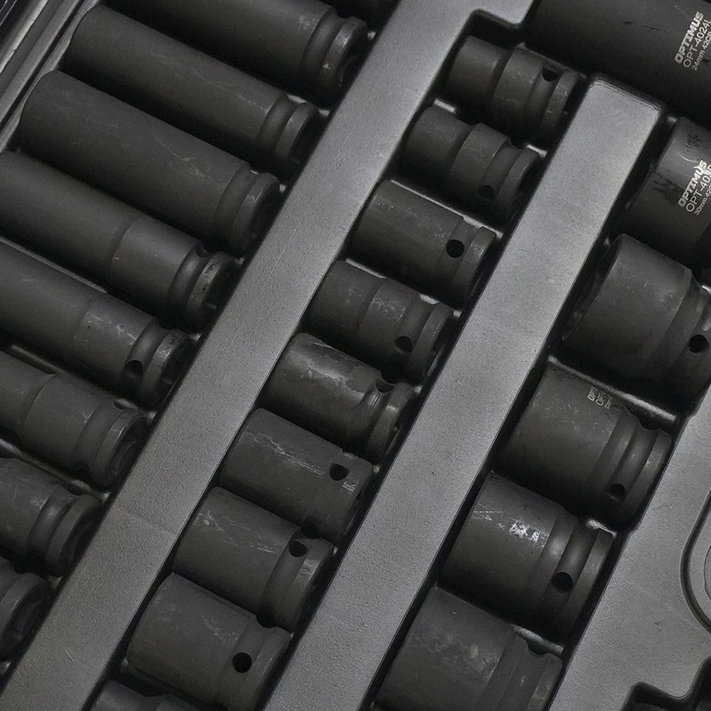 OPT-40340 Набор ударных головок и аксессуаров 1/2", 40 предметов