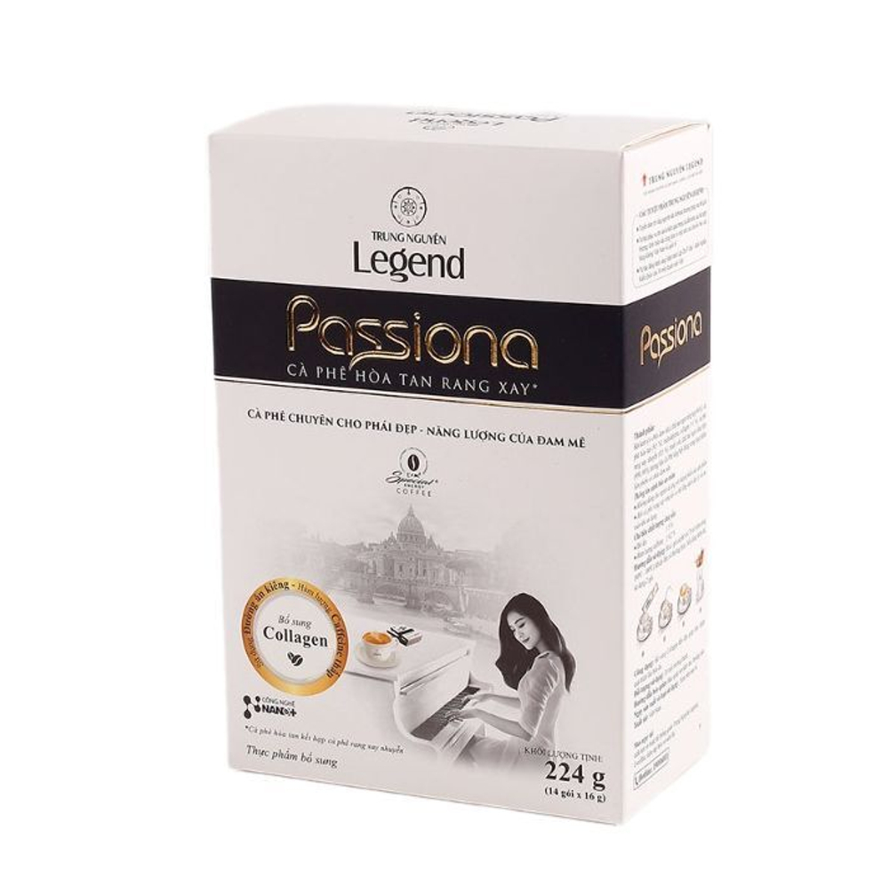 TRUNG NGUYEN Кофе растворимый Passiona с коллагеном, 14шт*16гр