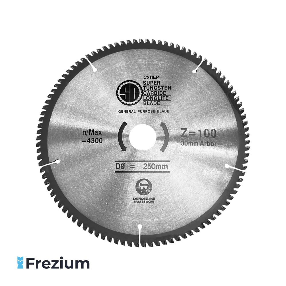 Диск пильный по дереву (250x30 Z100 PT)