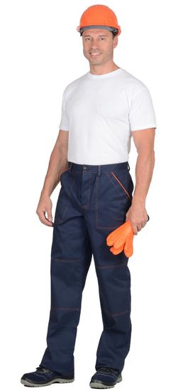 Костюм "Сириус-Профи-2" брюки (т.синий/оранжевый)