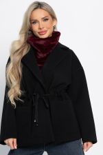 Пальто-пиджак (черный) Б15084-7М LT Collection