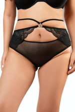 Трусики с декоративной резинкой на талии (Размер: XL-XXL) (Цвет: черный)