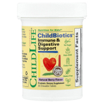 ChildLife Essentials, ChildBiotics™, добавка для поддержки иммунитета и пищеварения, натуральный ягодный вкус, 30 жевательных таблеток