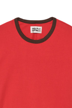 ZARA X BENITO ANTONIO ФУТБОЛКА УКОРОЧЕННОГО КРОЯ С КОРОТКИМИ РУКАВАМИ, КРАСНЫЙ