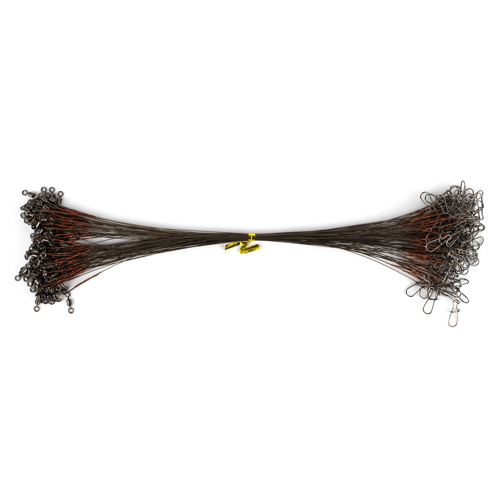 Поводок стальной 7х7, 25см, Brown uncoated (100шт/уп)