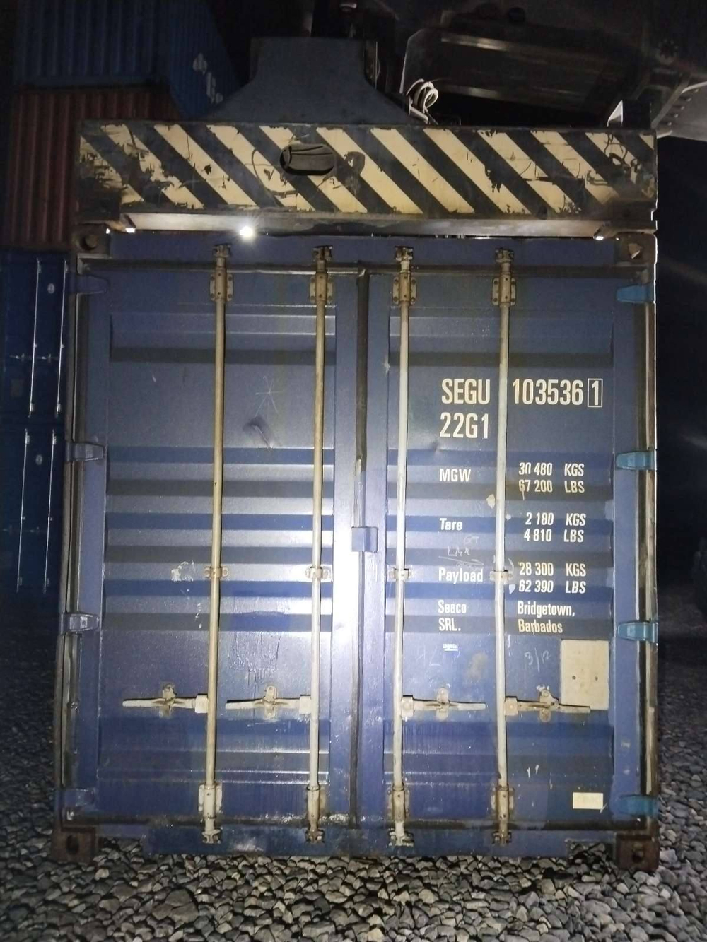 Контейнер 20 футов № SEGU1035361