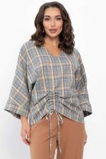 Блуза Ватсон (серо-бежевая) Б14150-12М LT Collection